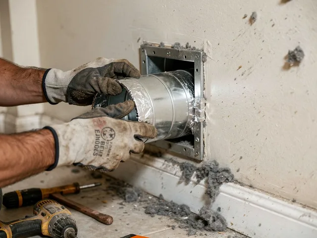 Professional dryer vent repair and installation by Colton Dryer Vent Cleaning in Colton