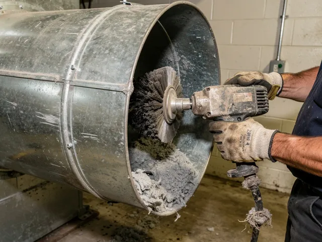 Industrial-grade dryer vent cleaning by Colton Dryer Vent Cleaning in Colton