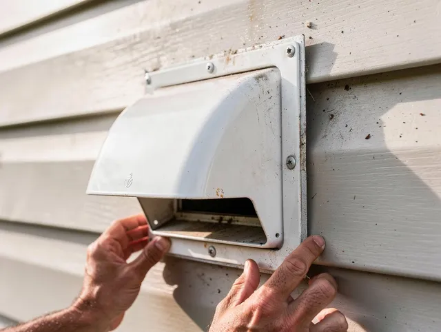 Colton Dryer Vent Cleaning technician delivering thorough residential dryer vent cleaning service in Colton